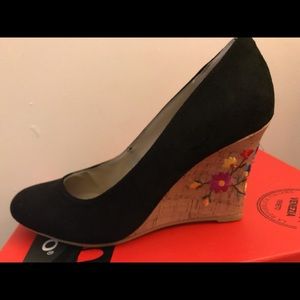 New Calypso Embroidered Wedge Pumps.